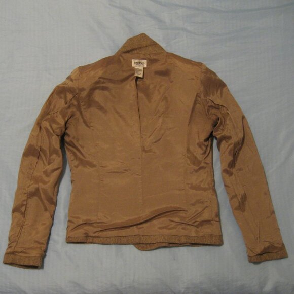Vintage Classic Together Wool Blend Blazer Jacket, Tan Brown, Size 4 Small - Picture 6 of 6